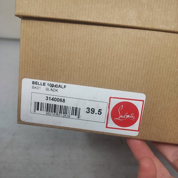 Christian Louboutin Belle Black Calf Leather Ankle Zipper Heel Boot - Picture 13 of 14